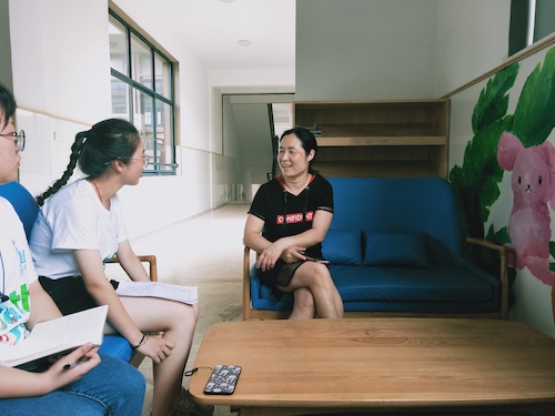 俞雅飞校友采访照片